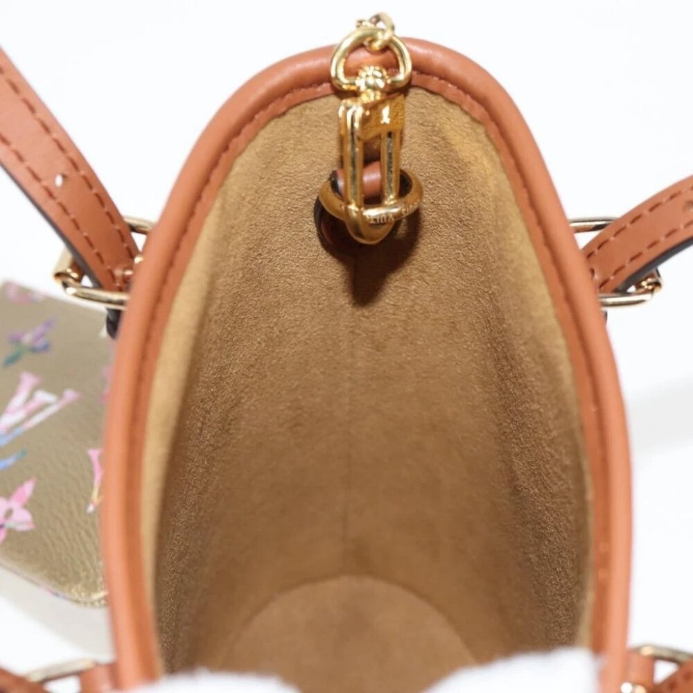 LOUIS VUITTON LV Garden Nano Bucket Shoulder Bag Beige M81724 LV Auth 130468SM - Picture 12 of 15